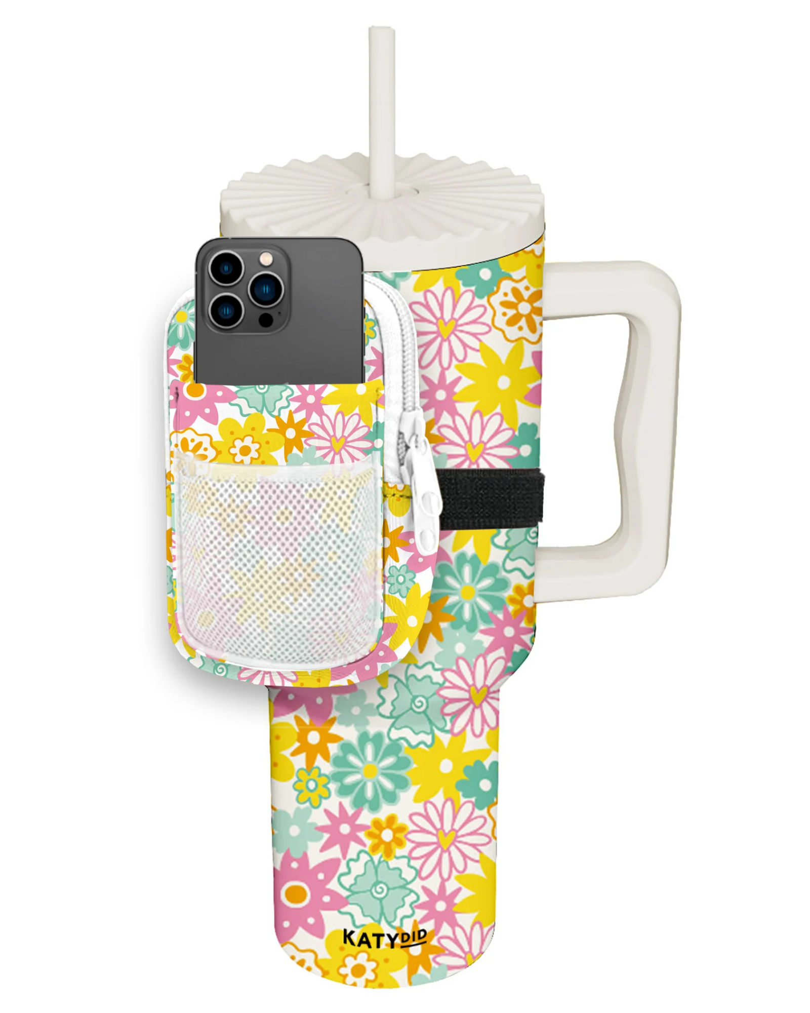 Spring Flowers Wholesale Tumbler Zipper Pouch
