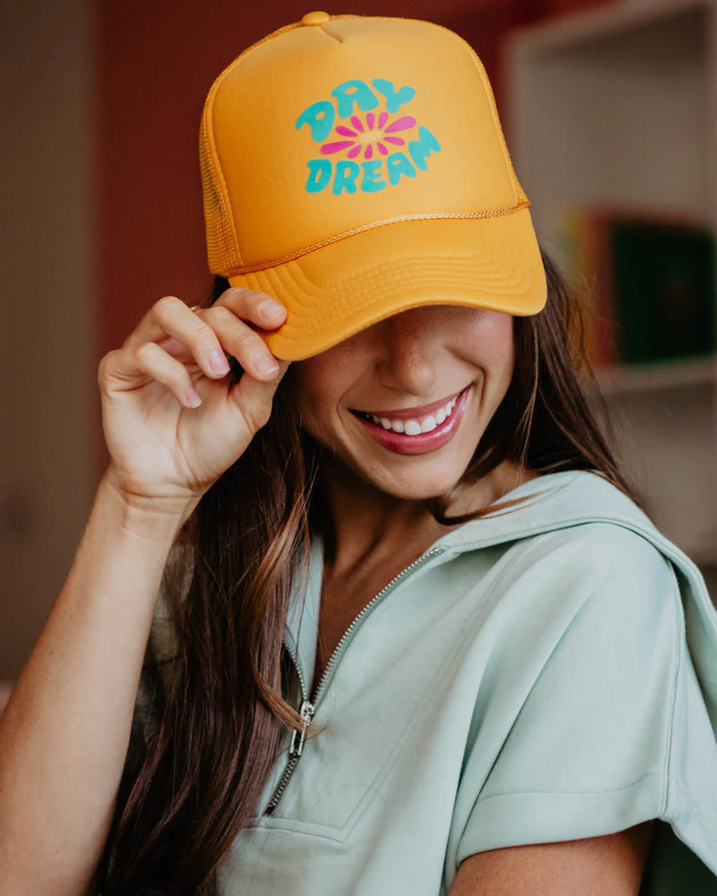 Daydream Flower Mesh Trucker Hats Wholesale