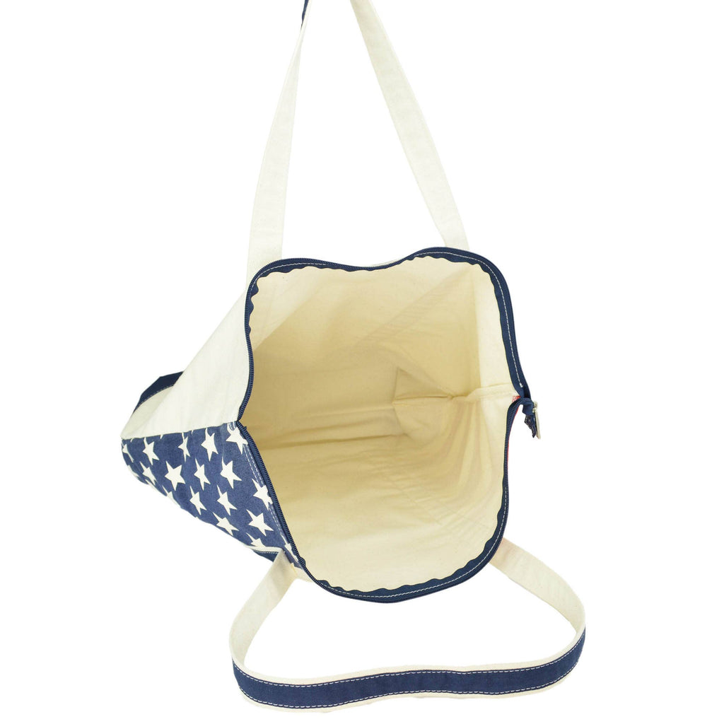 DALIX Flag Tote Bag USA American Pride Shopping Bag