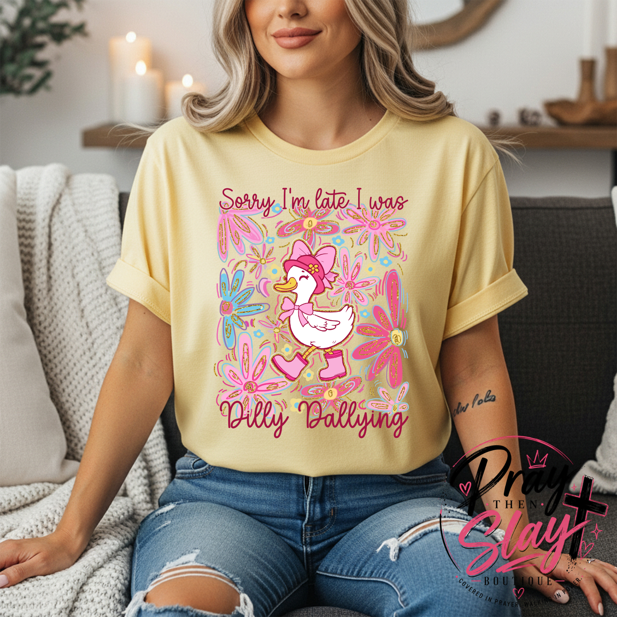 Sorry I’m Late, I Was Dilly Dallying Graphic Tee